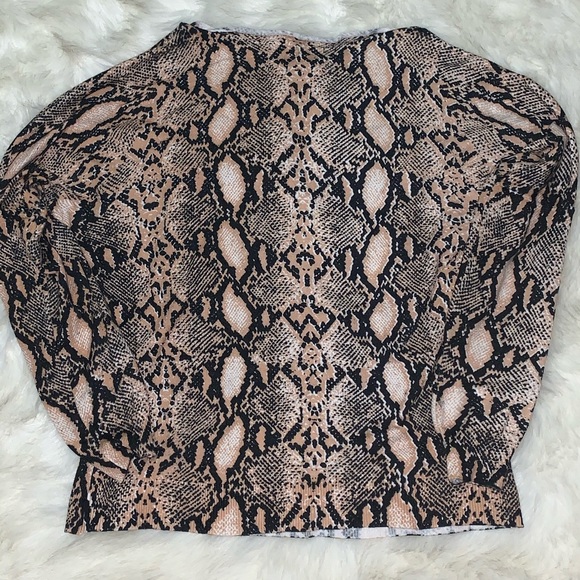 Vici Off the Shoulder Snake Print Sweater - Picture 7 of 7
